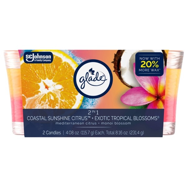 Glade 2 in 1 Coastal Sunshine Citrus + Exotic Tropical Blossoms