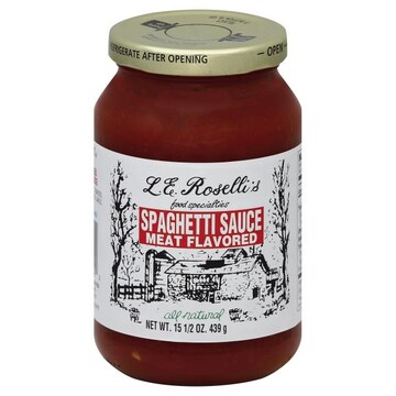 LE Rosellis Spaghetti Sauce, Meat Flavored