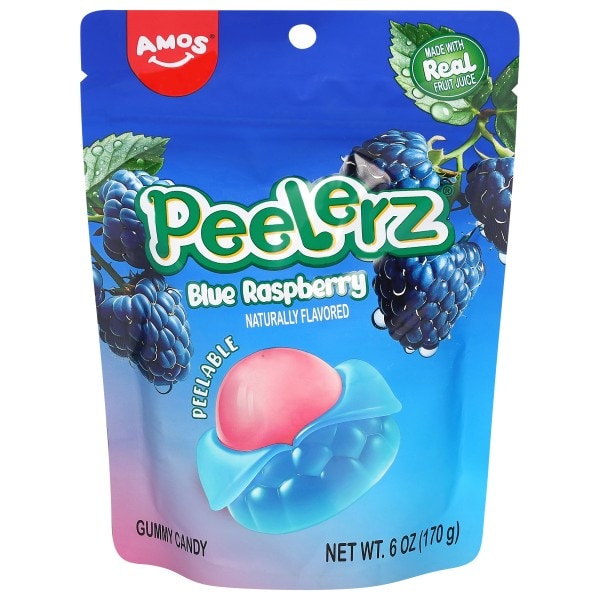 Amos Peelerz Peelable Blue Raspberry Gummy Candy | Publix Super