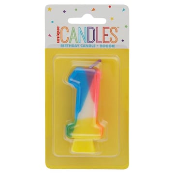 Unique Birthday Candle, Number 1