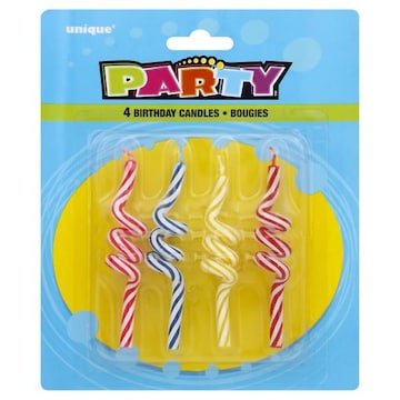 Unique Party Birthday Candles, Bougies, 3.25 Inch