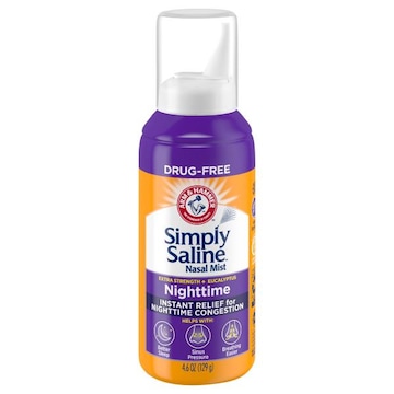 Simply Saline Nasal Mist, Extra Strength, Nighttime, Plus Eucalyptus