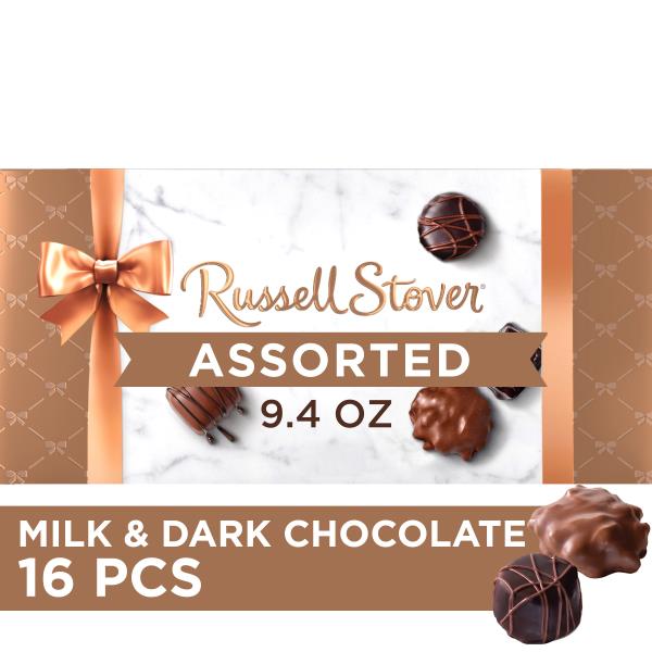Russell Stover Assorted Milk & Dark Chocolate Candy Gift Box