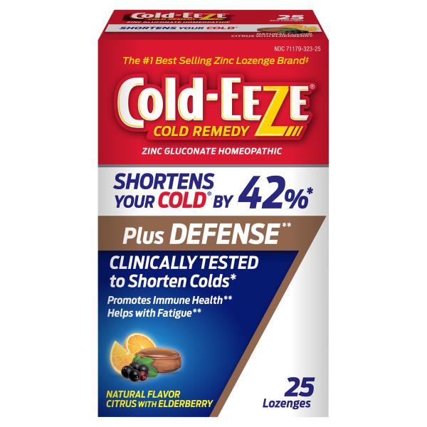 Cold-Eeze Lozenges Natural Flavor Citrus with Elderberry Cold