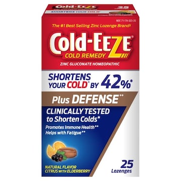 Cold-Eeze Lozenges Natural Flavor Citrus with Elderberry Cold Remedy