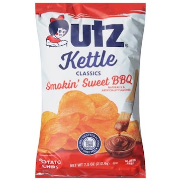Utz Potato Chips, Kettle Classics, Smokin' Sweet BBQ