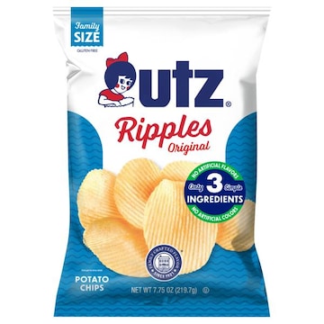 Utz Ripples Original Potato Chips Family Size