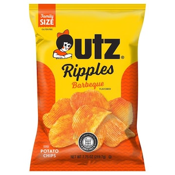 Utz Ripples Barbeque Flavored Potato Chips Family Size