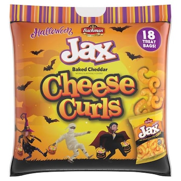 Bachman Jax Cheese Curls, Baked Cheddar, Halloween