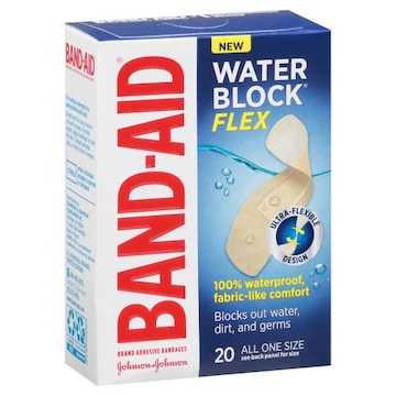 Band-Aid Water Block Flex Bandages, All One Size