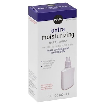 Publix Nasal Decongestant, Extra Moisturizing, 12 Hour Spray