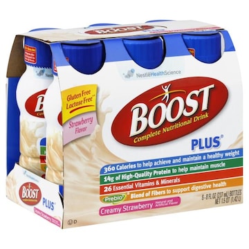Boost Plus Nutritional Drink, Complete, Creamy Strawberry