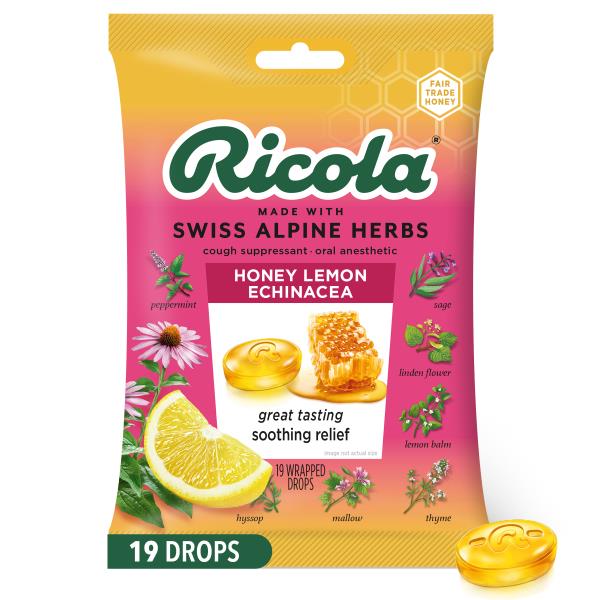 Ricola Honey Lemon with Echinacea Cough Drops | Publix Super Markets