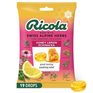 Ricola Honey Lemon with Echinacea Cough Drops