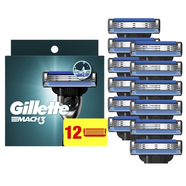 Gillette Gillette Mach3 Razor Blades for Men, 12ct Razor Blade