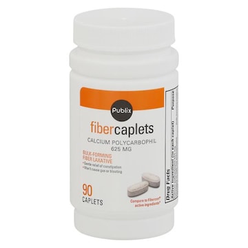 Publix Fiber Caplets, 625 mg