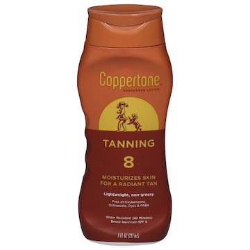 Coppertone Sunscreen Lotion, Tanning, Broad Spectrum SPF 8