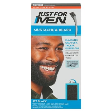 Just For Men Mustache & Beard Color, Jet Black M-60