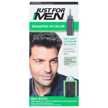 Just For Men Shampoo-In Color, Real Black H-55