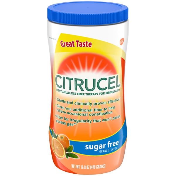 CITRUCEL Sugar Free Fiber Powder for Occasional Constipation Relief