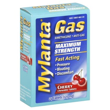 Mylanta Gas Fast Relief, Tablets  Cherry Flavor