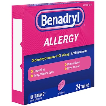 Benadryl Allergy Non Anti Itch, Tablets