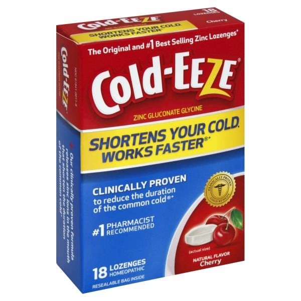 ColdEeze Zinc, Lozenges, Cherry Publix Super Markets