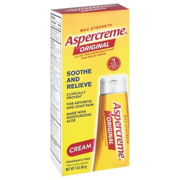 Aspercreme Pain Relief Cream, Max Strength, Original