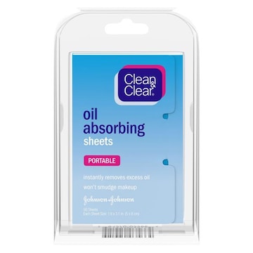Clean & Clear Oil Absorbing Sheets, Portable