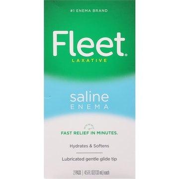 Fleet Laxative Saline Enema, Gentle Glide Tip