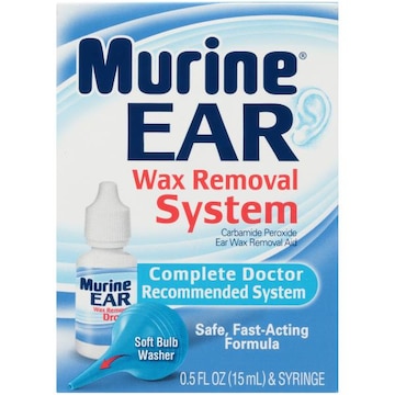 Murine Ear Wax Removal System, Syringe and Ear Drops