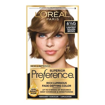 L'Oreal Paris Superior Preference Permanent Hair Color 6.5G Lightest Golden Brown