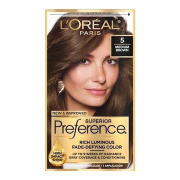 L'Oreal Paris Superior Preference Permanent Hair Color 5 Medium Brown