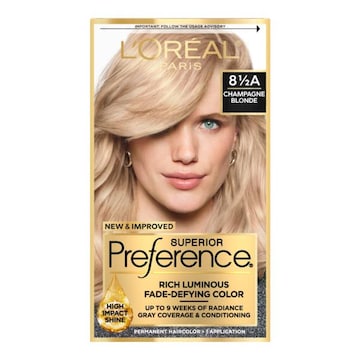 L'Oreal Paris Superior Preference Fade-Defying Permanent Hair Color 8.5A Champagne Blonde
