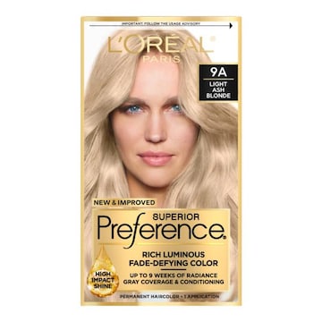 L'Oreal Paris Superior Preference Fade-Defying Permanent Hair Color 9A Light Ash Blonde