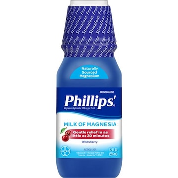 Phillips Laxative, Saline, Milk of Magnesia, Wild Cherry