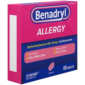 Benadryl Allergy, 25 mg, Tablets