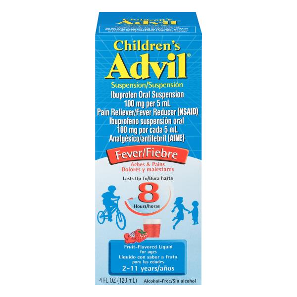 ADVIL Children's Advil Suspension, Children's, Fever, FruitFlavored
