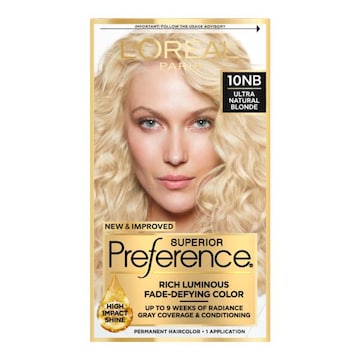 L'Oreal Paris Superior Preference Permanent Hair Color 10NB Ultra Natural Blonde