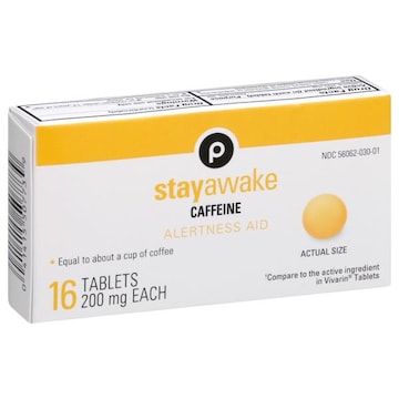 Publix Stay Awake, Caffeine, 200 mg, Tablets