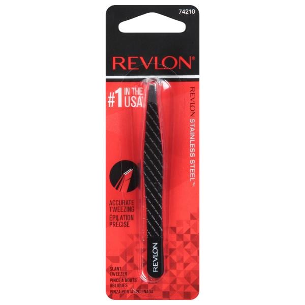 Revlon Slant Tweezer, Stainless Steel Publix Super Markets