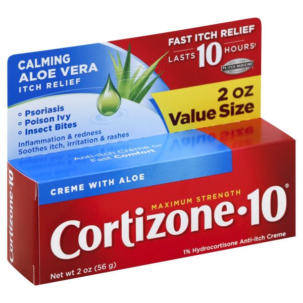 Cortizone-10 Anti-Itch Creme, Maximum Strength, Calming Aloe Vera