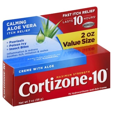 Cortizone-10 Anti-Itch Creme, Maximum Strength, Calming Aloe Vera, Value Size
