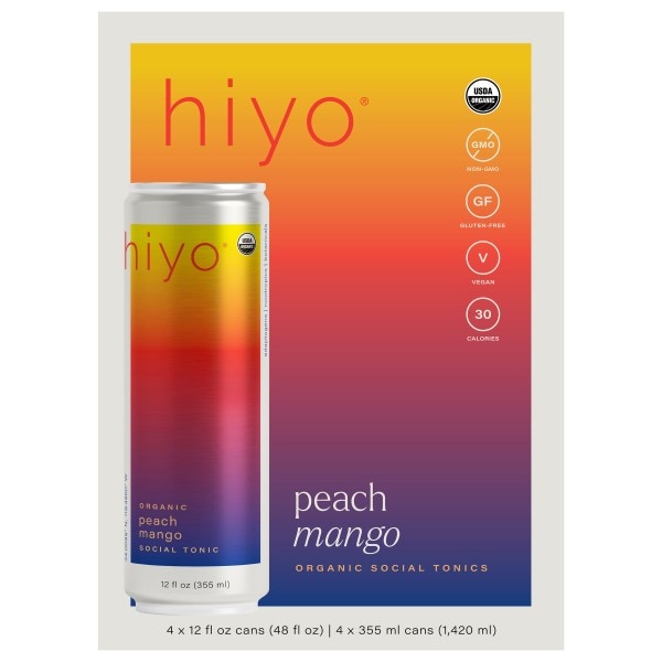 Hiyo Organic Peach Mango Social Tonic | Publix Super Markets