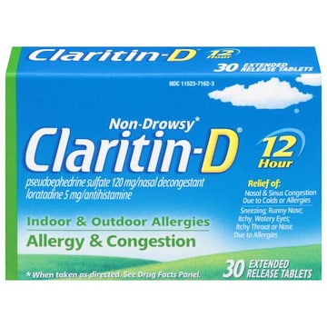 Claritin Allergy & Congestion, Non-Drowsy, Extended Release Tablets