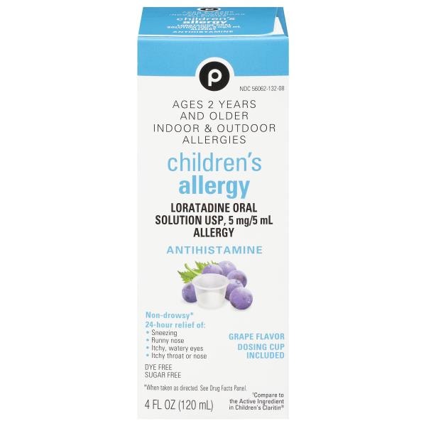 Publix Antihistamine, Indoor & Outdoor, Children's Allergy, Grape