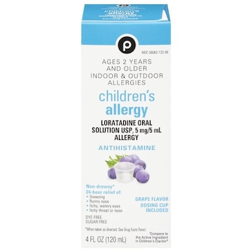 Publix Antihistamine, Indoor & Outdoor, Children's Allergy, Grape Flavor