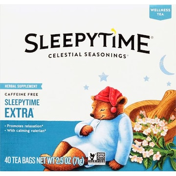 Celestial Seasonings Sleepytime Extra Wellness Tea, Caffeine Free, Tea Bags