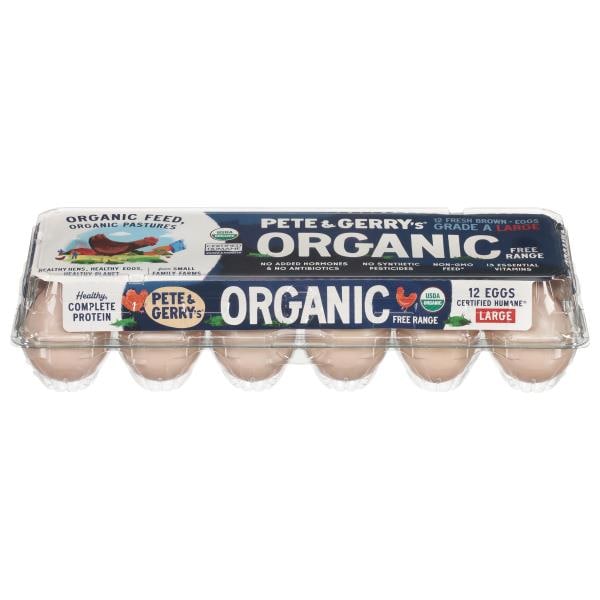 Pete & Gerry's Eggs, Organic, Brown, Free Range, Large | Publix