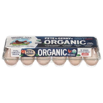 Pete & Gerry's Eggs, Organic, Brown, Free Range, Large